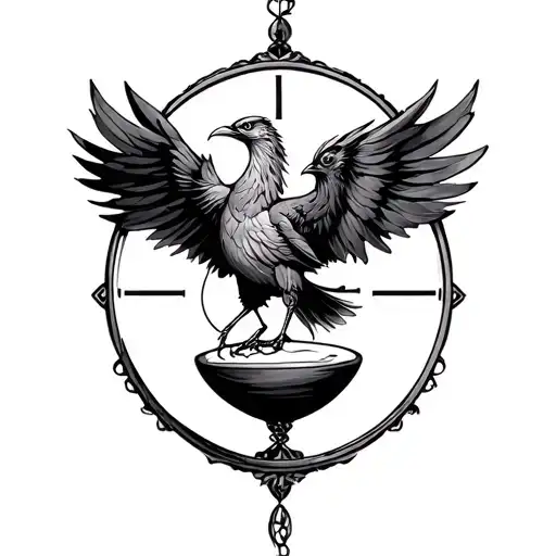 Fenix Bird With Timeglass
