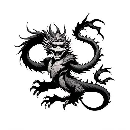 Monkey King Dragon Wrapped