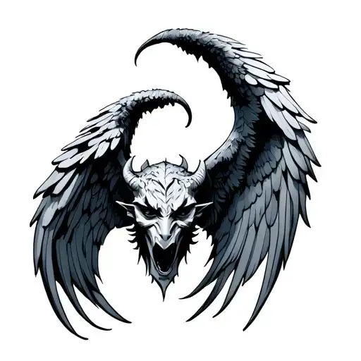 Devil And Angel Wings