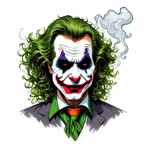 Joker Smoking Weed