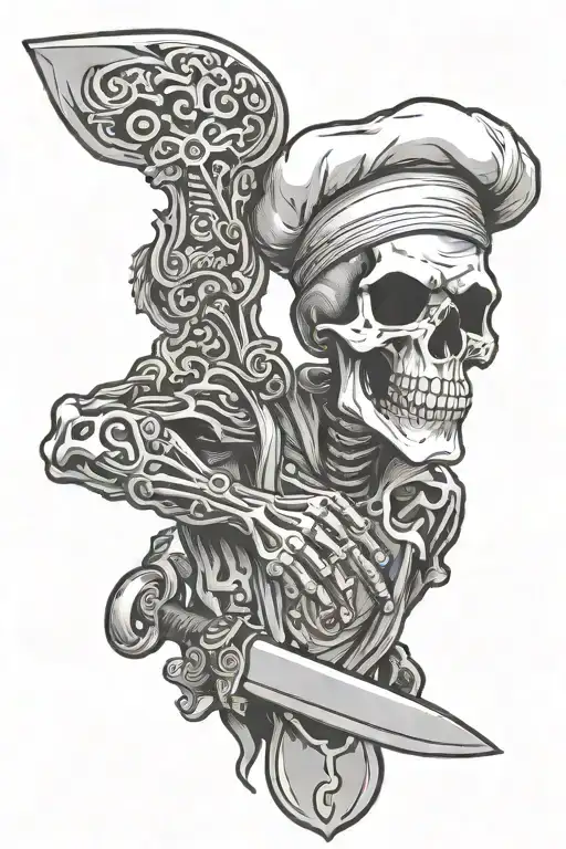 Skeleton Chef Knife