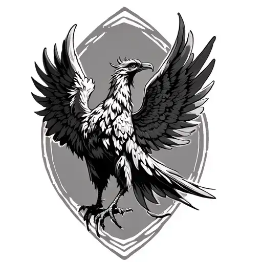 Phoenix With Deployed Wings