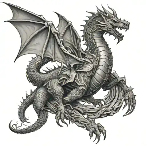 Knight Turns Into Dragon