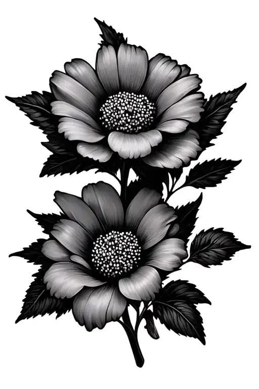 Flower And Date Of Birth Of My Children