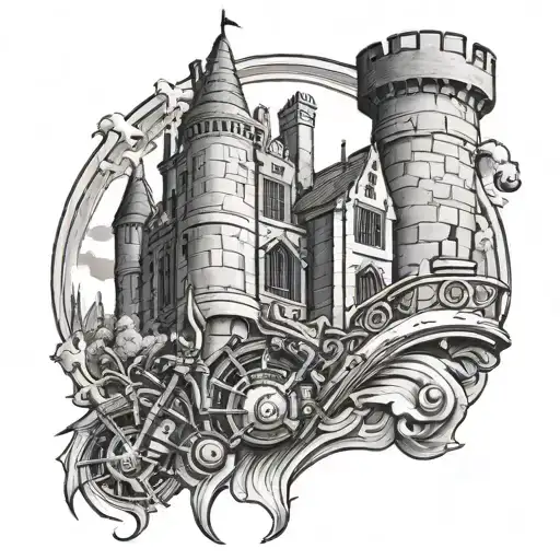 A Fusion Of A Scottish Castle And A Harley Davidson Engine