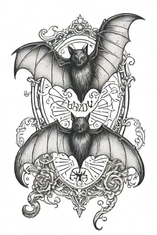 Bat With Ouija Planchette