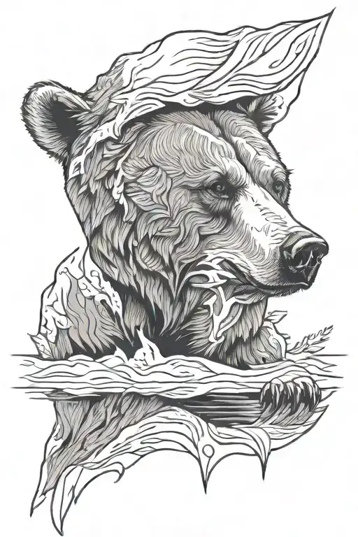 Grizzly Bear Portrait