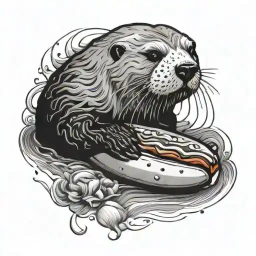 Hot Dog Sea Otter