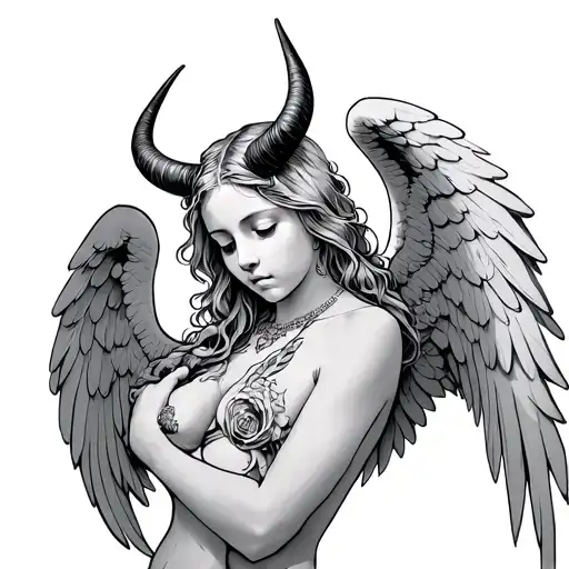 Angel With Horns