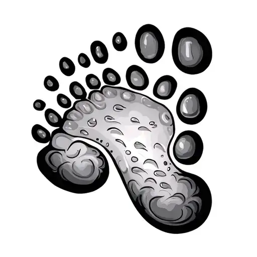 Kid's Footprint With Date