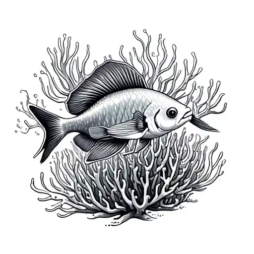 Underwater Coral Reef Saltwater Fish