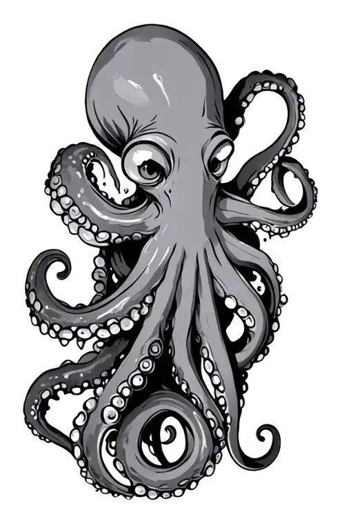 Octopus Wrapped Around Arm Sleeve