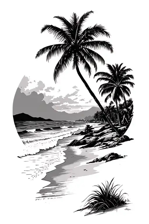 California Beach Scene