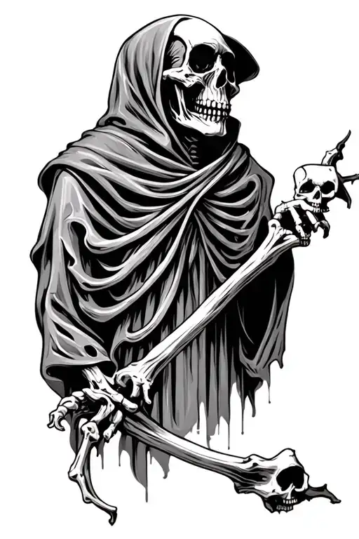 Grim Reaper Skulls Bones Evil