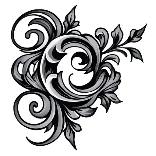 Fancy Scroll Work Design