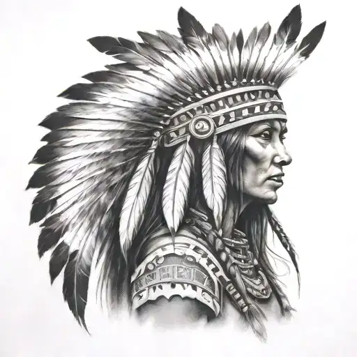 Female Native American Warrior