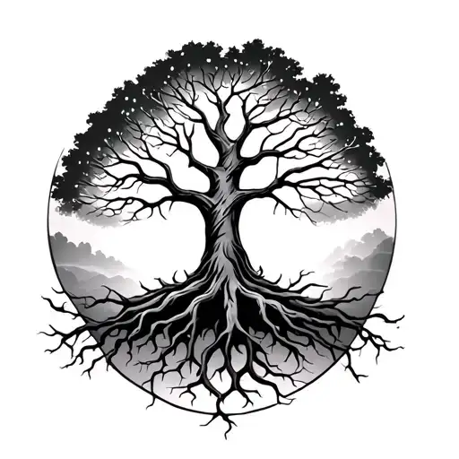 Tree Of Life With Roots