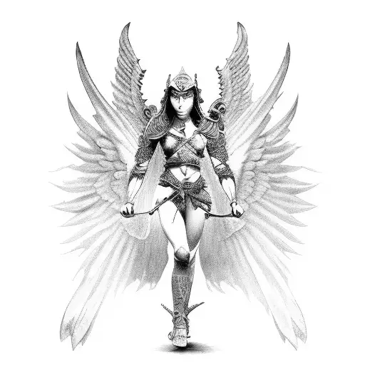 Persian Angel And Demons War Scene