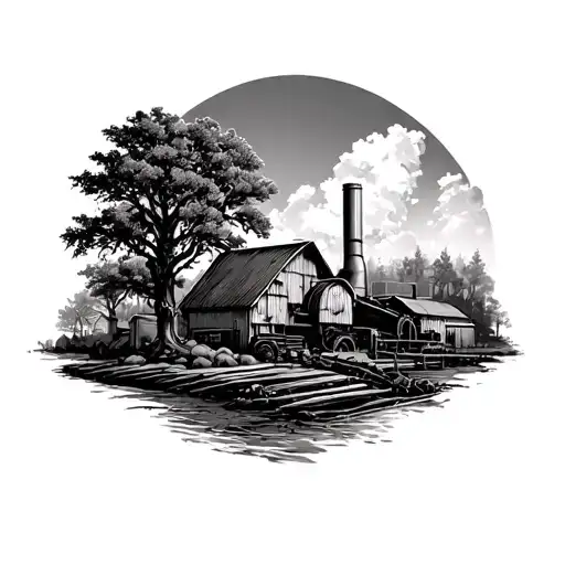 Tree Paper Mill Industry Environment