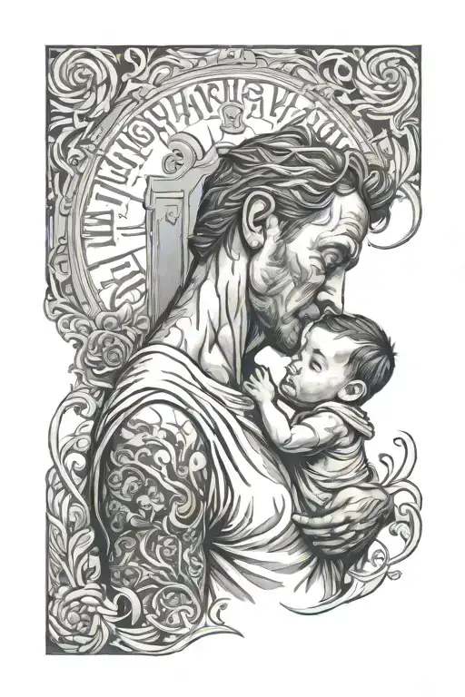 A Father Abandoning His Unborn Son