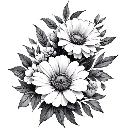 July Birth Flower Bouquet