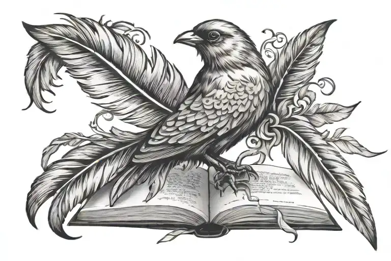 Book Feather Bird