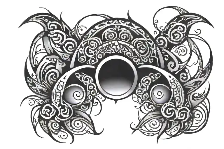 Marrige Tribal In Place Of A Ring Surrounded My Rain