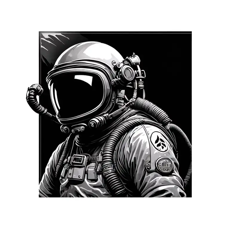 Deep Sea Diver Suit With Helmet Adorned