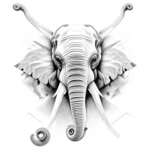 Tri-eyed Elephant Head