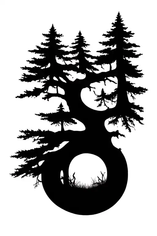 Forest Shadow And Light And Darkness