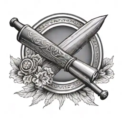 Cricket Bat With Magnifying Glass