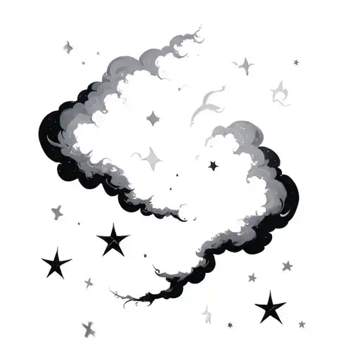 Gothic Clouds And Wind Stars