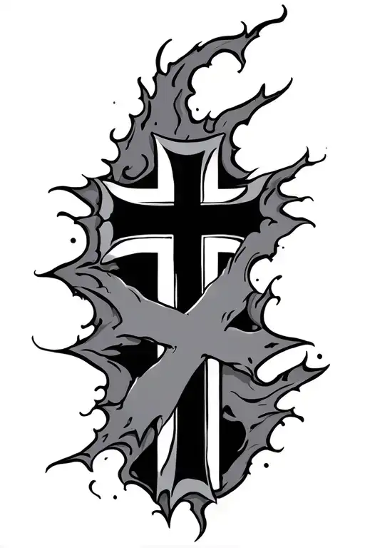 3 Crosses Horizontally A Scar