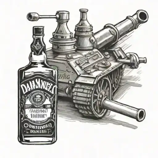 Irish Guard Tank Jack Daniels Bottle