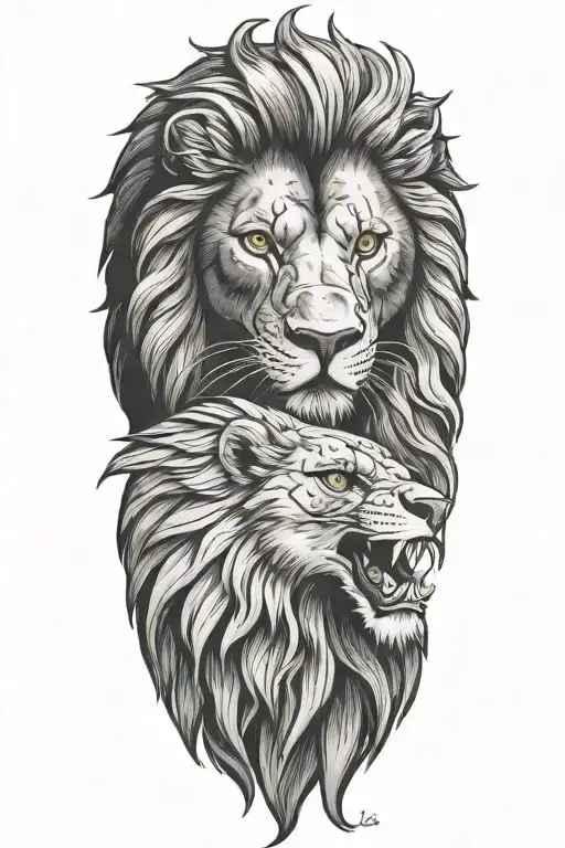 Lion And Eagle