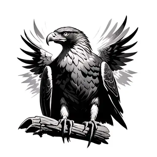 Majestic Eagle Perched