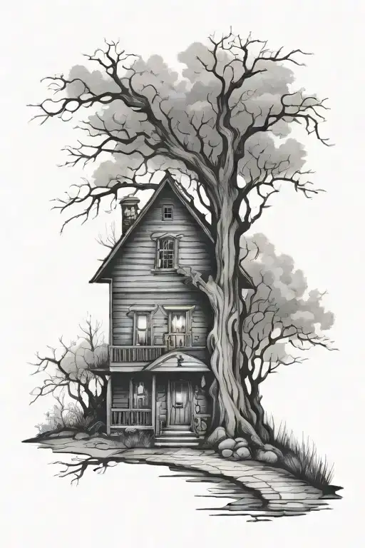 Creepy Cottage In The Woods
