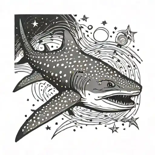 Whale Shark Engulfing Stars