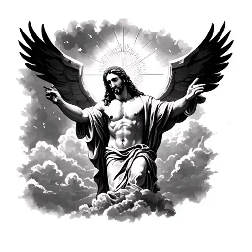 Jesus Christ At The Sky