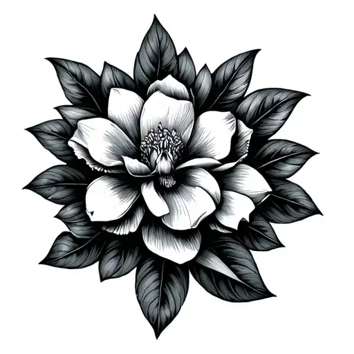 Death Moth Magnolia Flower