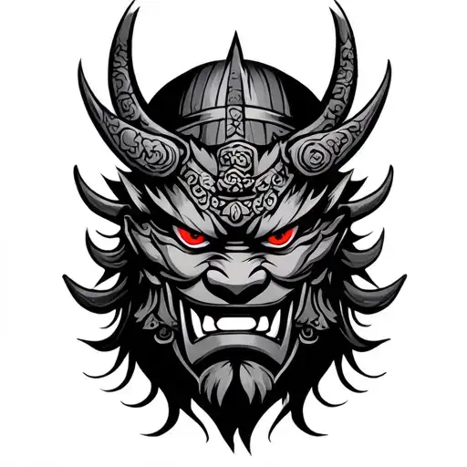 Oni Samurai Mask
