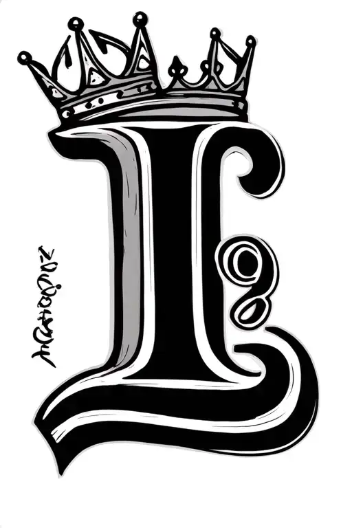 1999 Written Vertically With A Little Crown On Top Of The 1