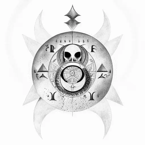 Cancer Zodiac With Moon Sky And Ocean