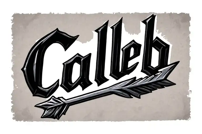 Caleb Name Arrow