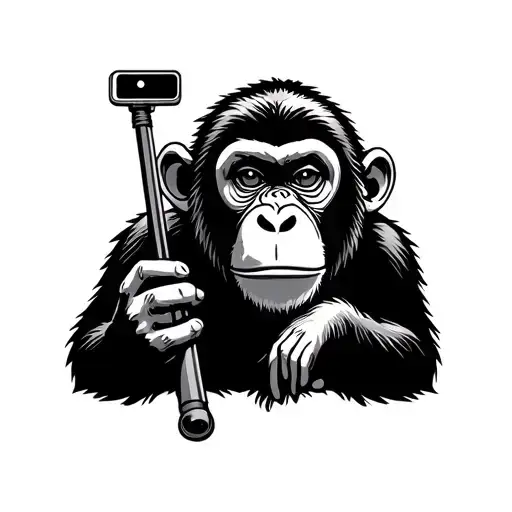Monkey With A Selfie Stick