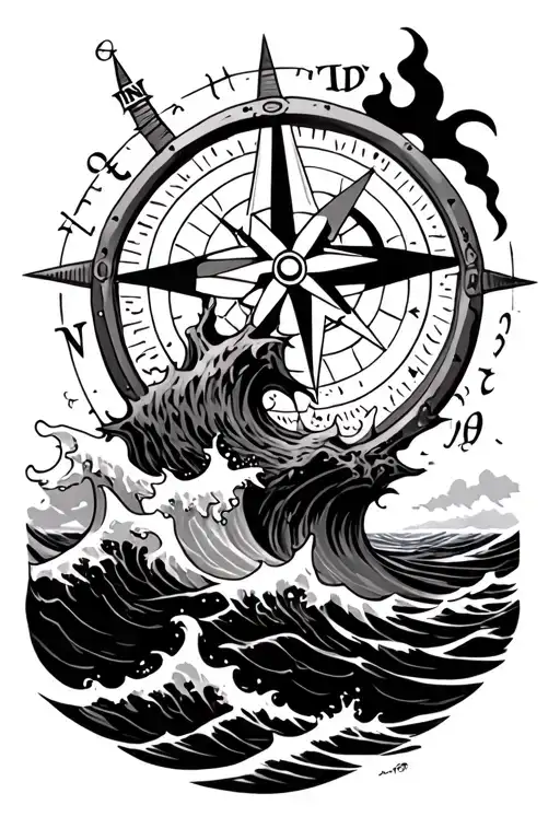 Stormy Seas Compass