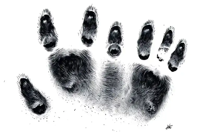 Horse Hoof Prints Slowly Fading