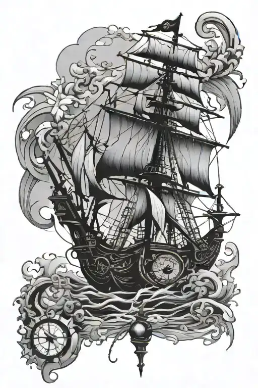 Caravel And A Compass