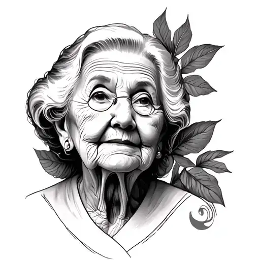 I Want To Get A Tatto Of My Grandma That Past Away Of Lund Cancer In 08-13-2018