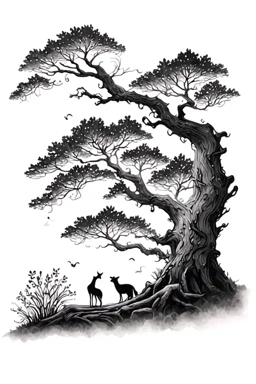 Whimsical Forest Scene
